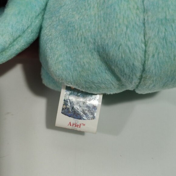 Ty Beanie Babies Green Ariel Tie Dye Bear Stuffed Animal Plush Toy 8 in - Picture 4 of 6